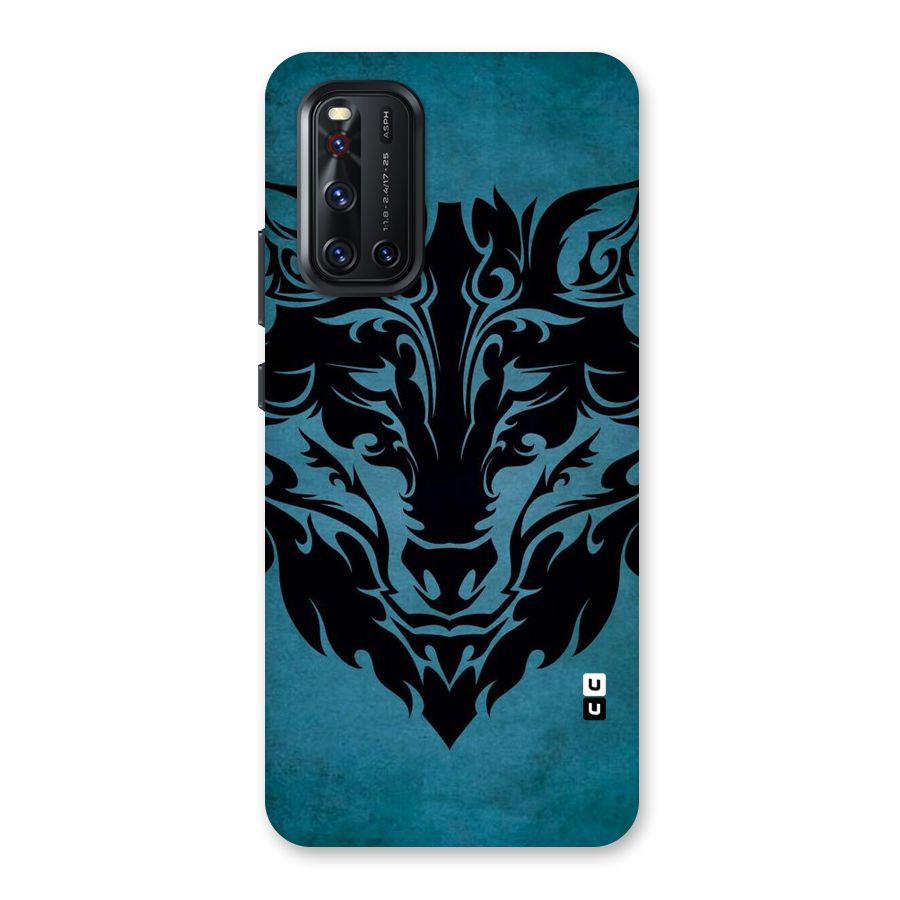 Black Artistic Wolf Back Case for Vivo V19