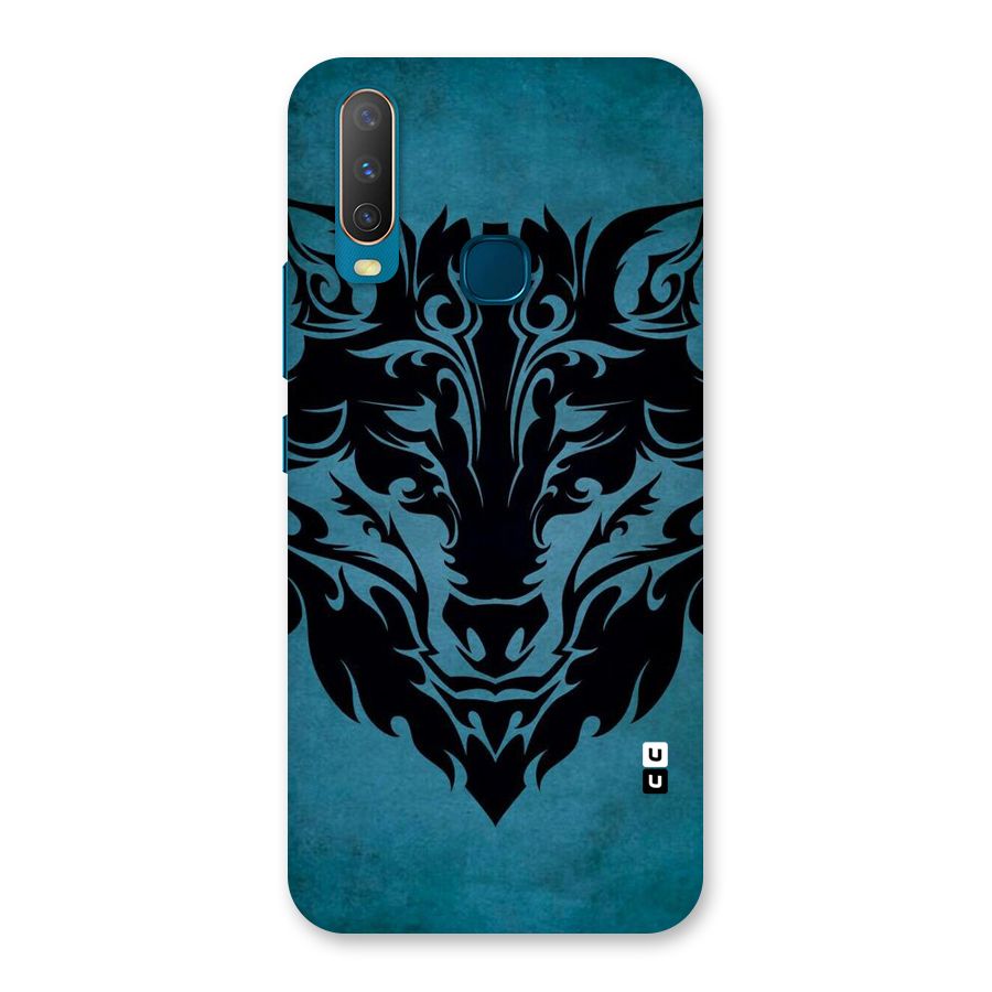 Black Artistic Wolf Back Case for Vivo Y17