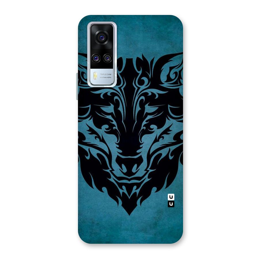 Black Artistic Wolf Back Case for Vivo Y31