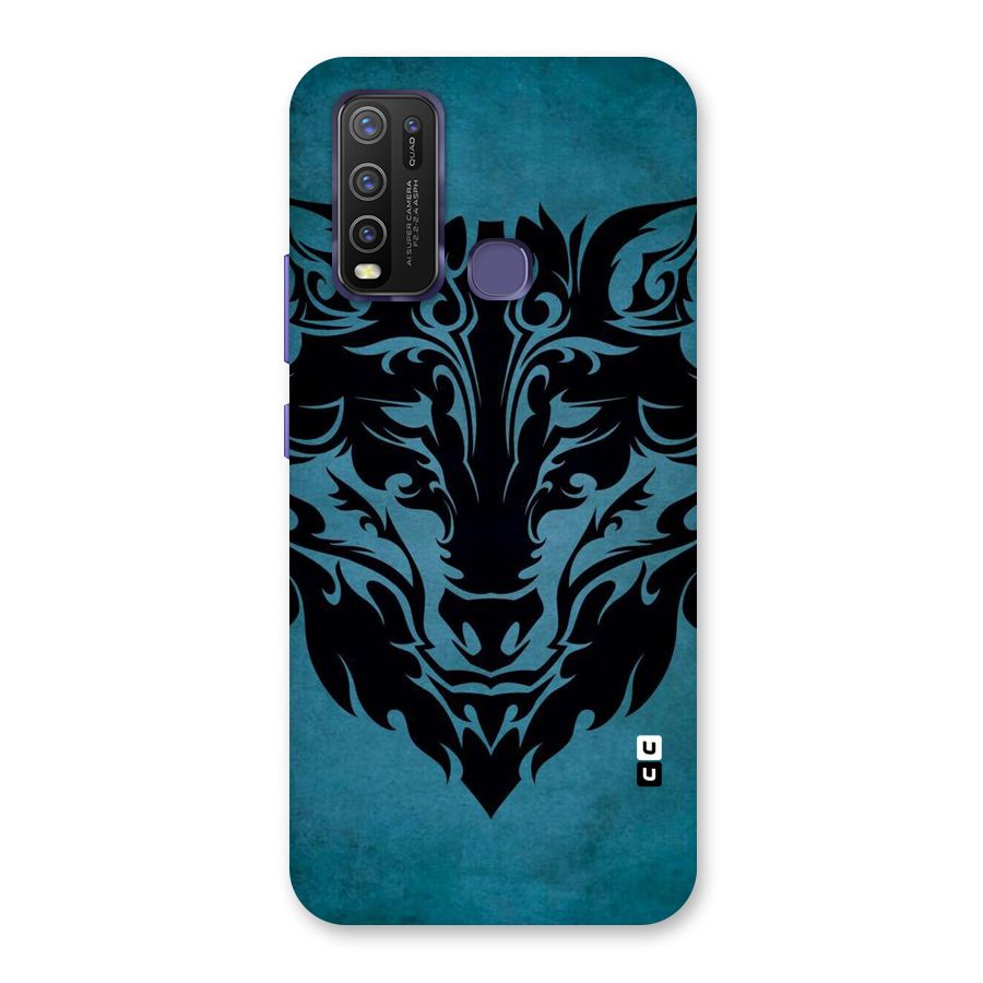 Black Artistic Wolf Back Case for Vivo Y50