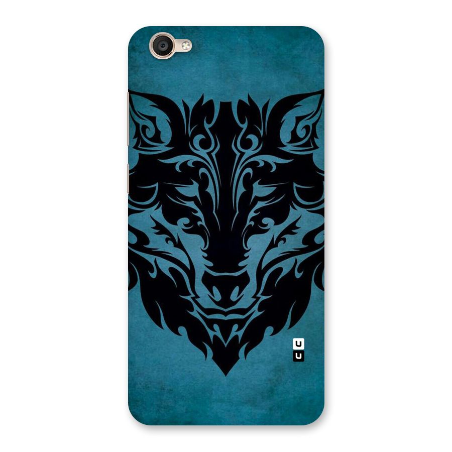Black Artistic Wolf Back Case for Vivo Y55s