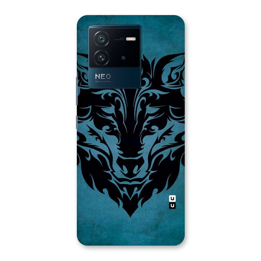 Black Artistic Wolf Back Case for Vivo iQOO Neo 6 5G