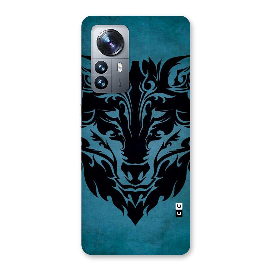 Black Artistic Wolf Back Case for Xiaomi 12 Pro