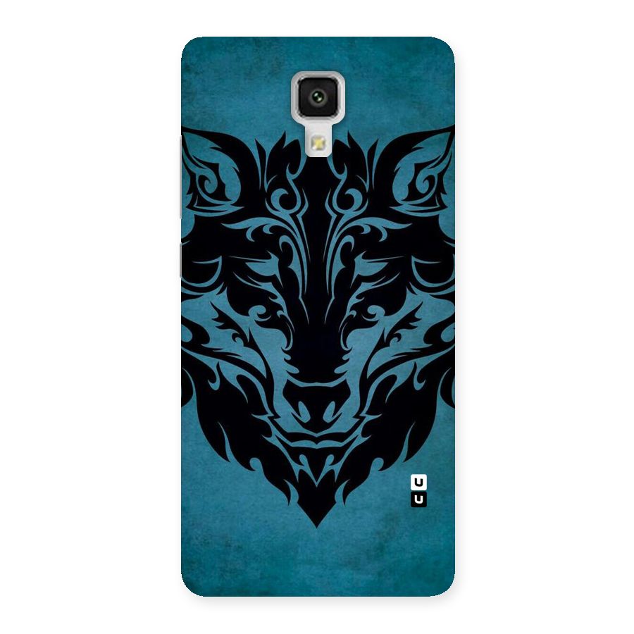 Black Artistic Wolf Back Case for Xiaomi Mi 4