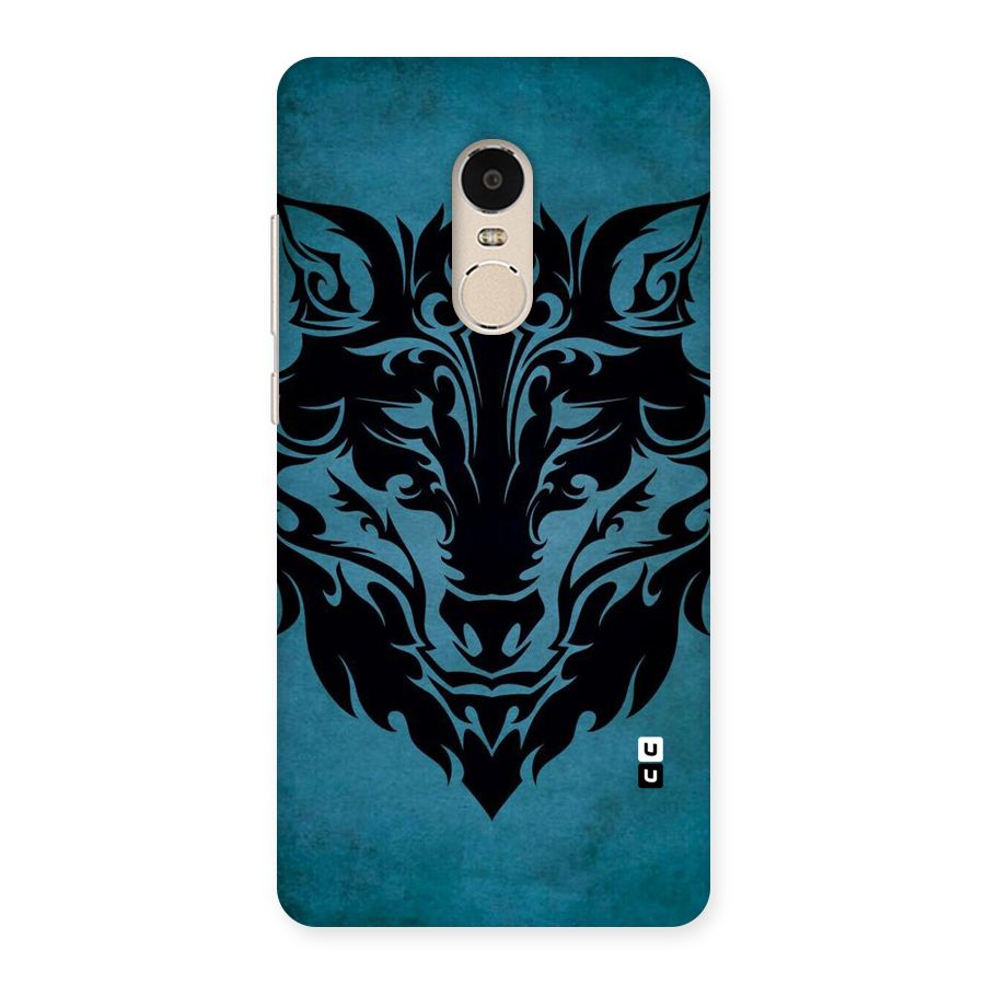 Black Artistic Wolf Back Case for Xiaomi Redmi Note 4