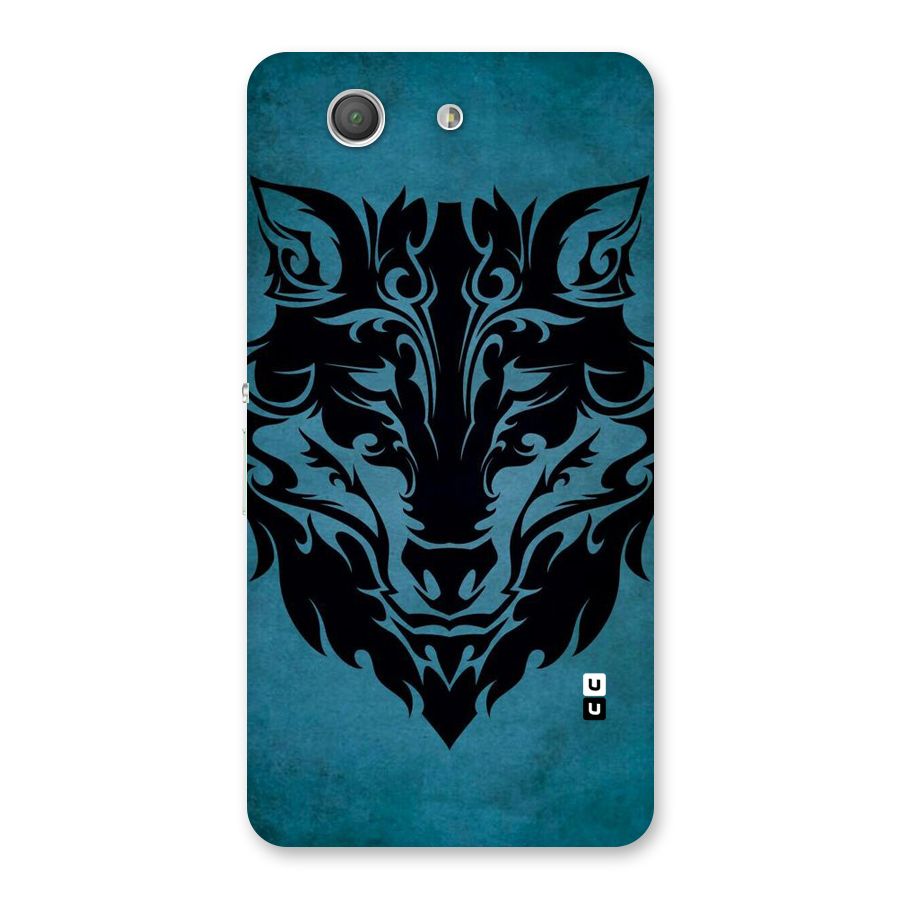 Black Artistic Wolf Back Case for Xperia Z3 Compact