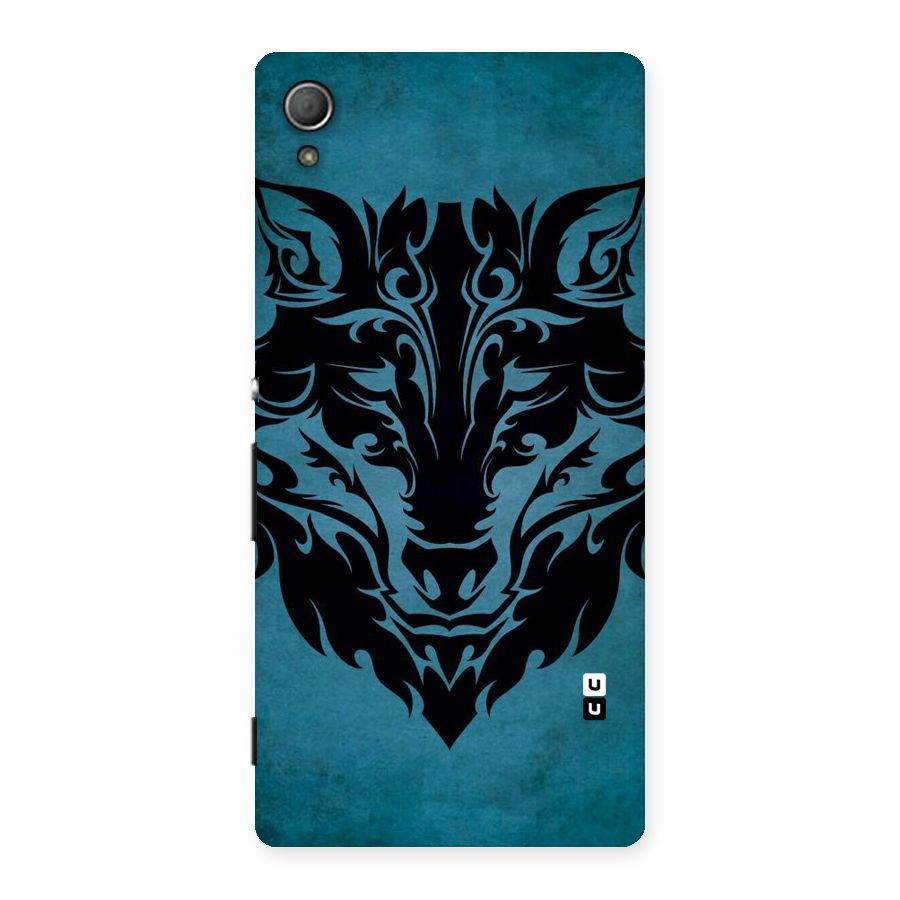Black Artistic Wolf Back Case for Xperia Z3 Plus