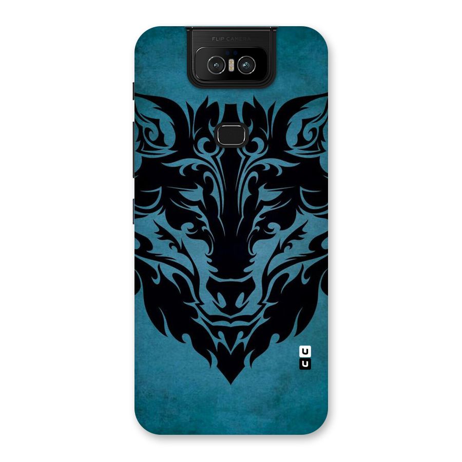 Black Artistic Wolf Back Case for Zenfone 6z