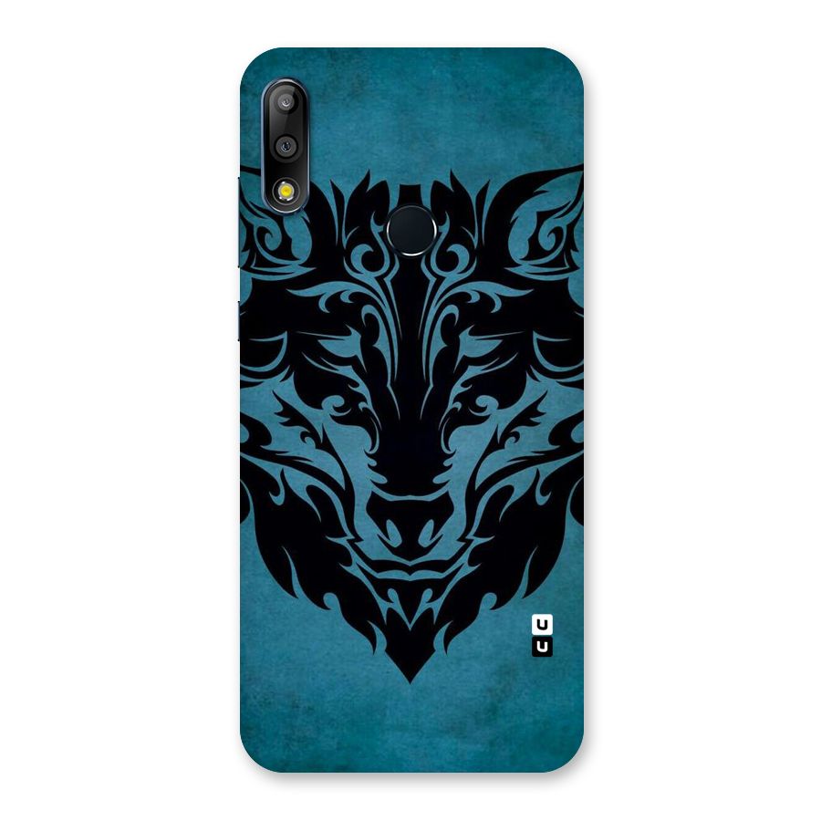 Black Artistic Wolf Back Case for Zenfone Max Pro M2