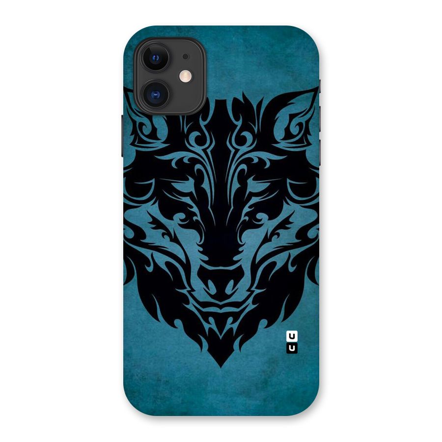 Black Artistic Wolf Back Case for iPhone 11