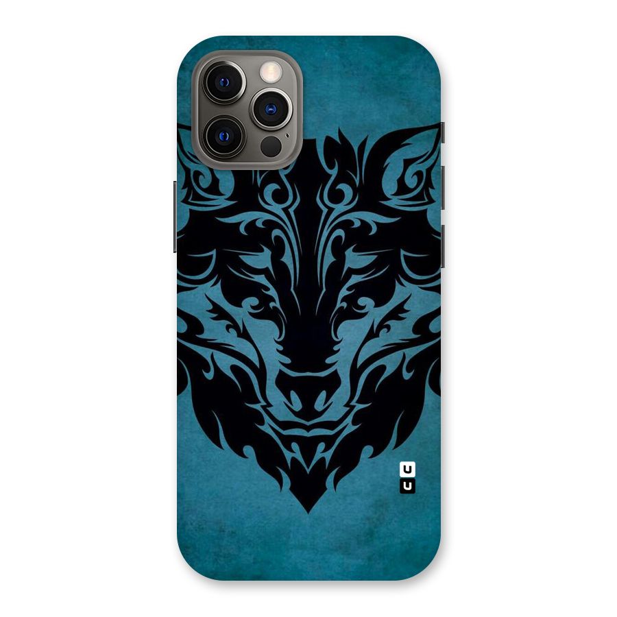 Black Artistic Wolf Back Case for iPhone 12 Pro