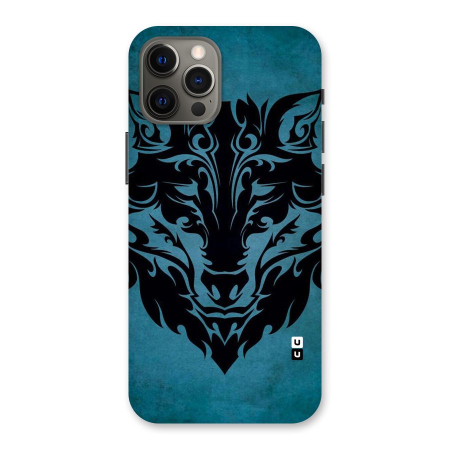 Black Artistic Wolf Back Case for iPhone 12 Pro Max