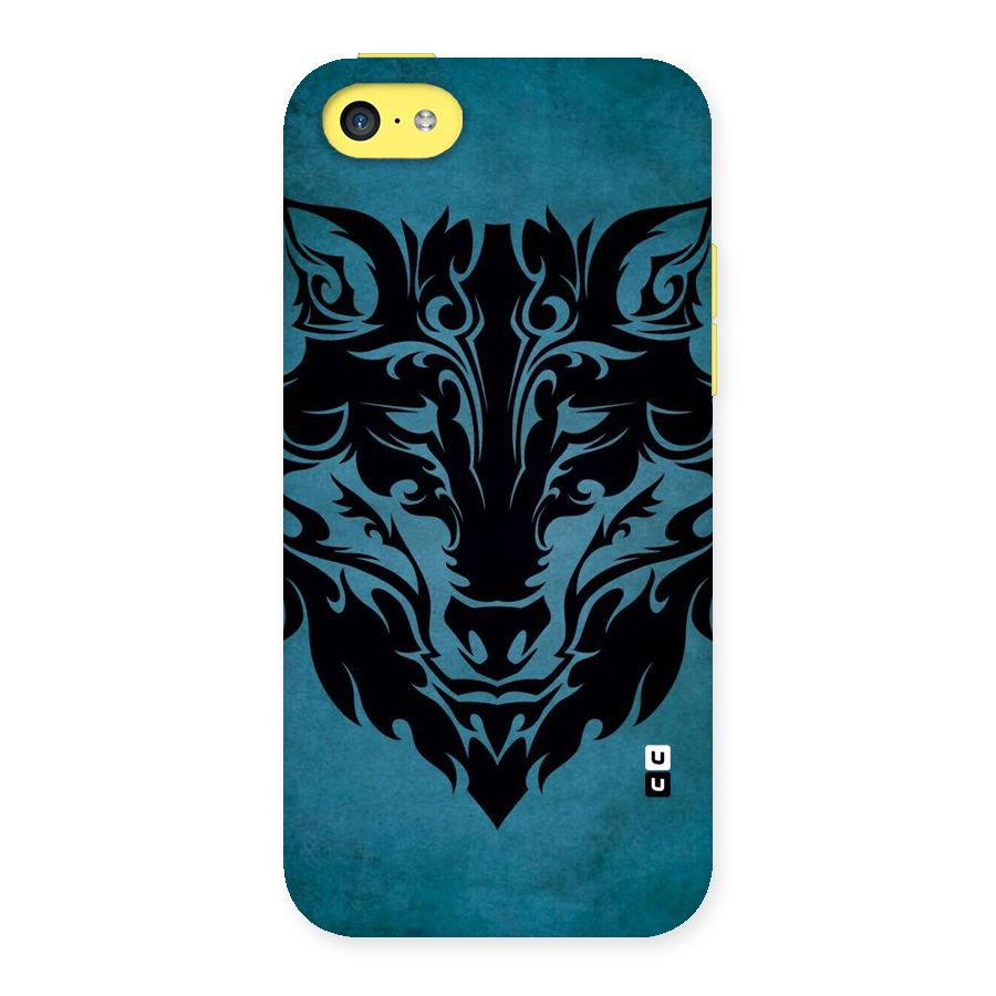 Black Artistic Wolf Back Case for iPhone 5C