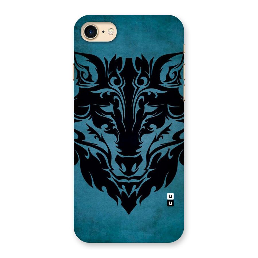 Black Artistic Wolf Back Case for iPhone 7