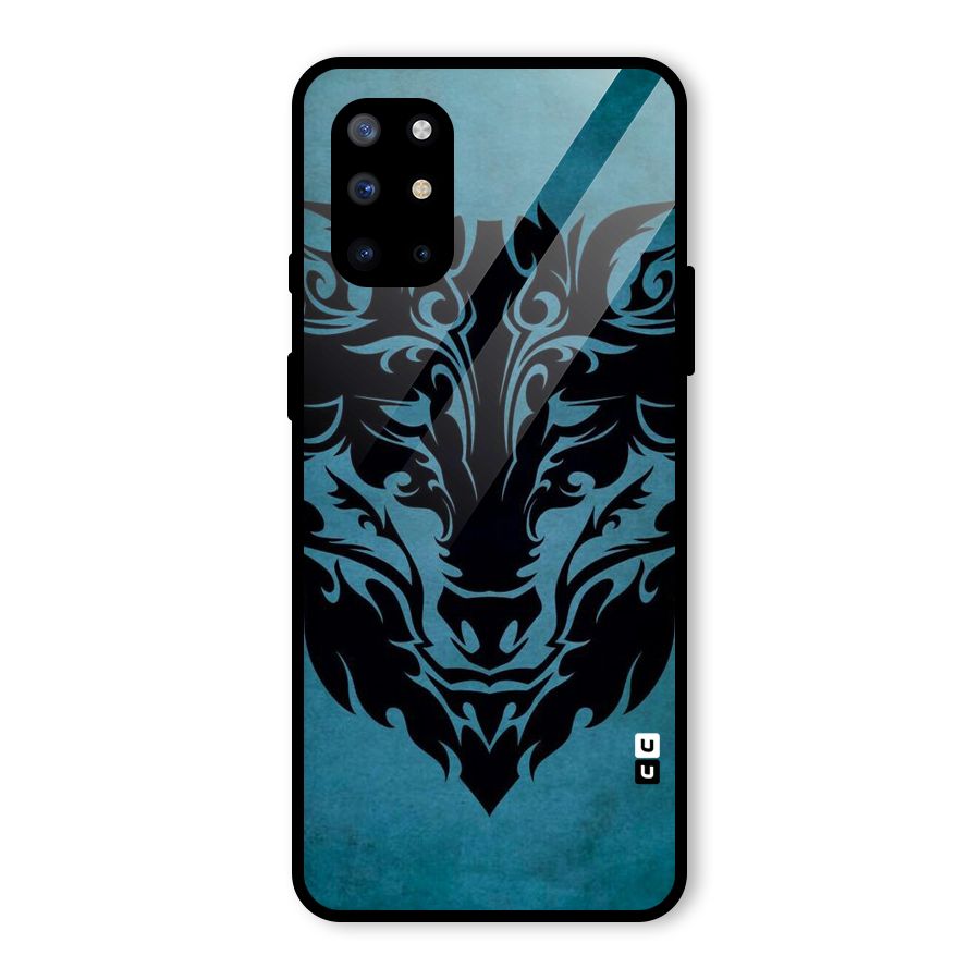 Black Artistic Wolf Glass Back Case for OnePlus 8T