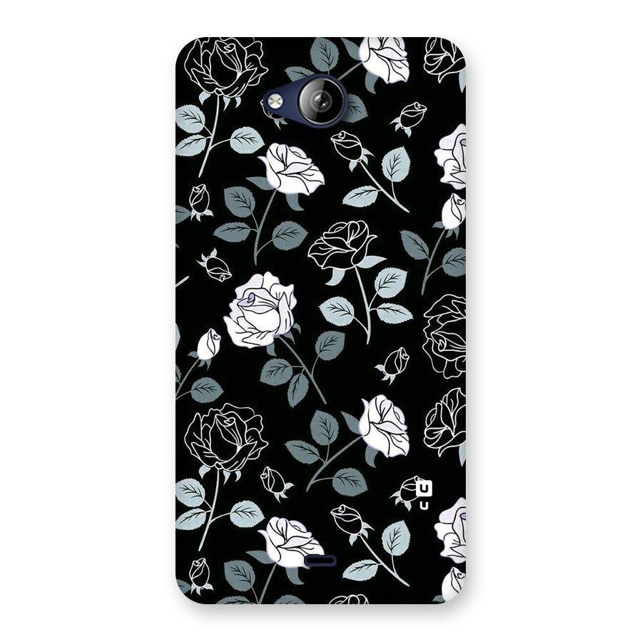 Black Artsy Bloom Back Case for Canvas Play Q355