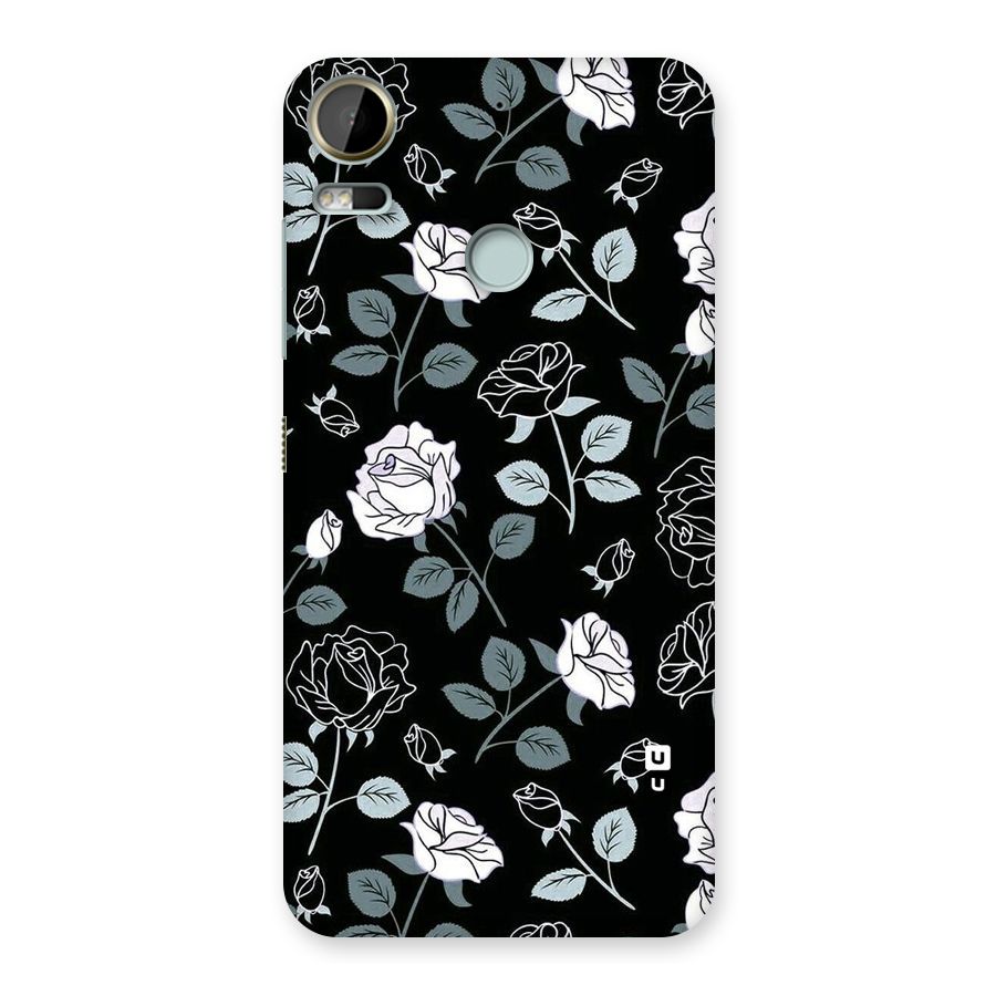 Black Artsy Bloom Back Case for Desire 10 Pro