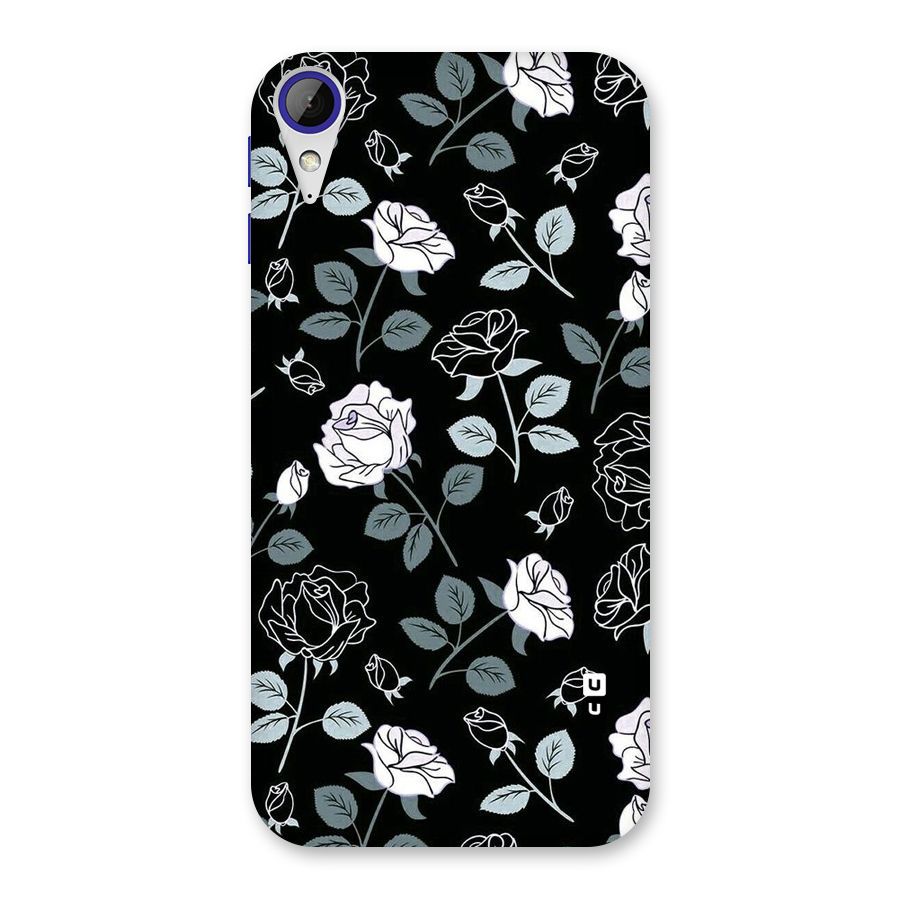 Black Artsy Bloom Back Case for Desire 830
