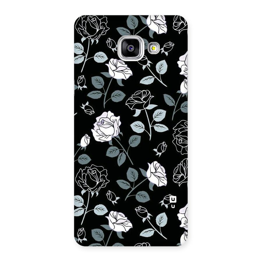 Black Artsy Bloom Back Case for Galaxy A5 2016