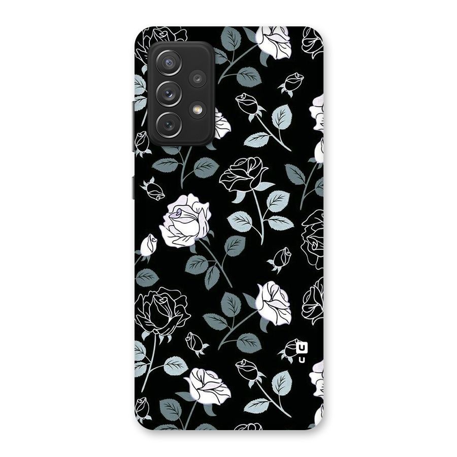 Black Artsy Bloom Back Case for Galaxy A72