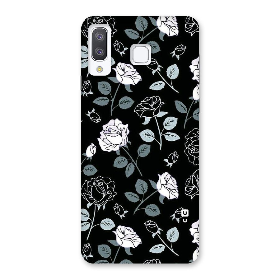 Black Artsy Bloom Back Case for Galaxy A8 Star