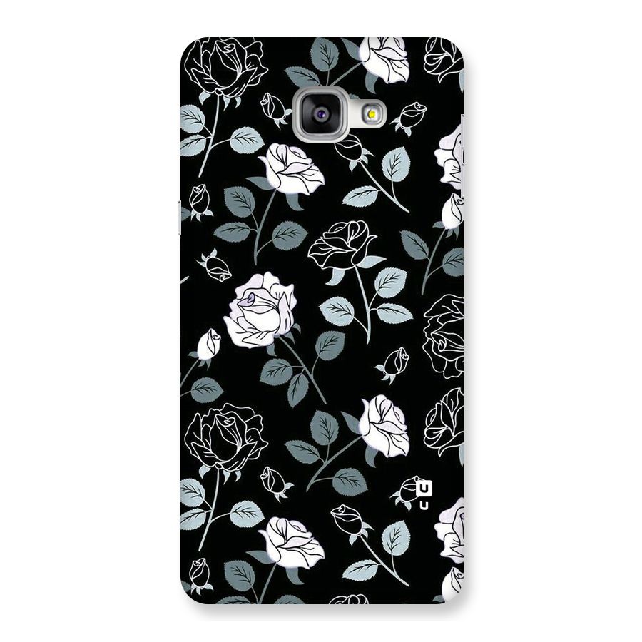 Black Artsy Bloom Back Case for Galaxy A9