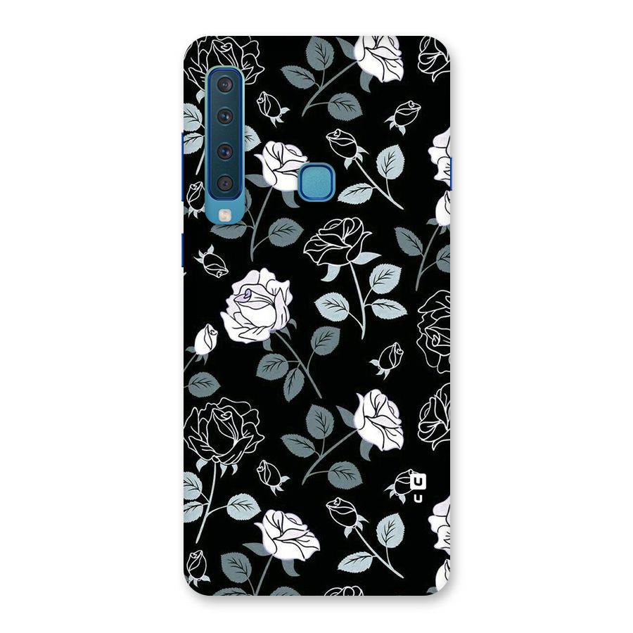 Black Artsy Bloom Back Case for Galaxy A9 (2018)