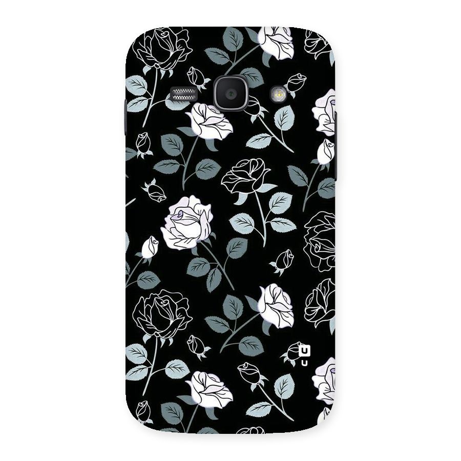 Black Artsy Bloom Back Case for Galaxy Ace 3