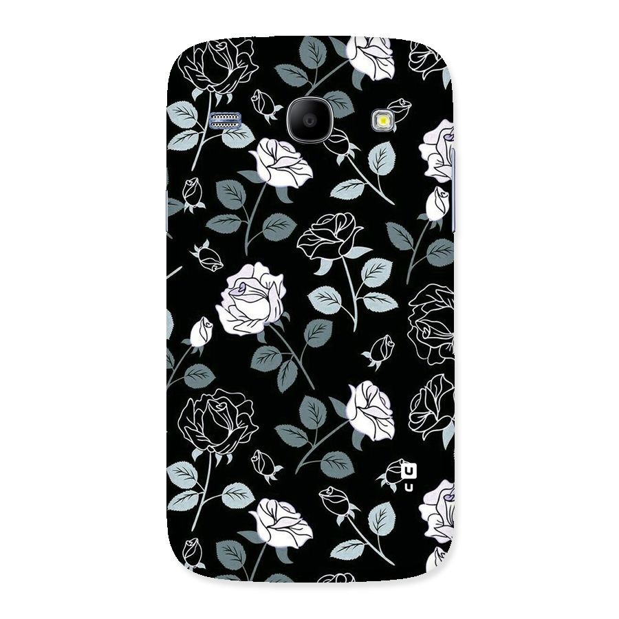 Black Artsy Bloom Back Case for Galaxy Core