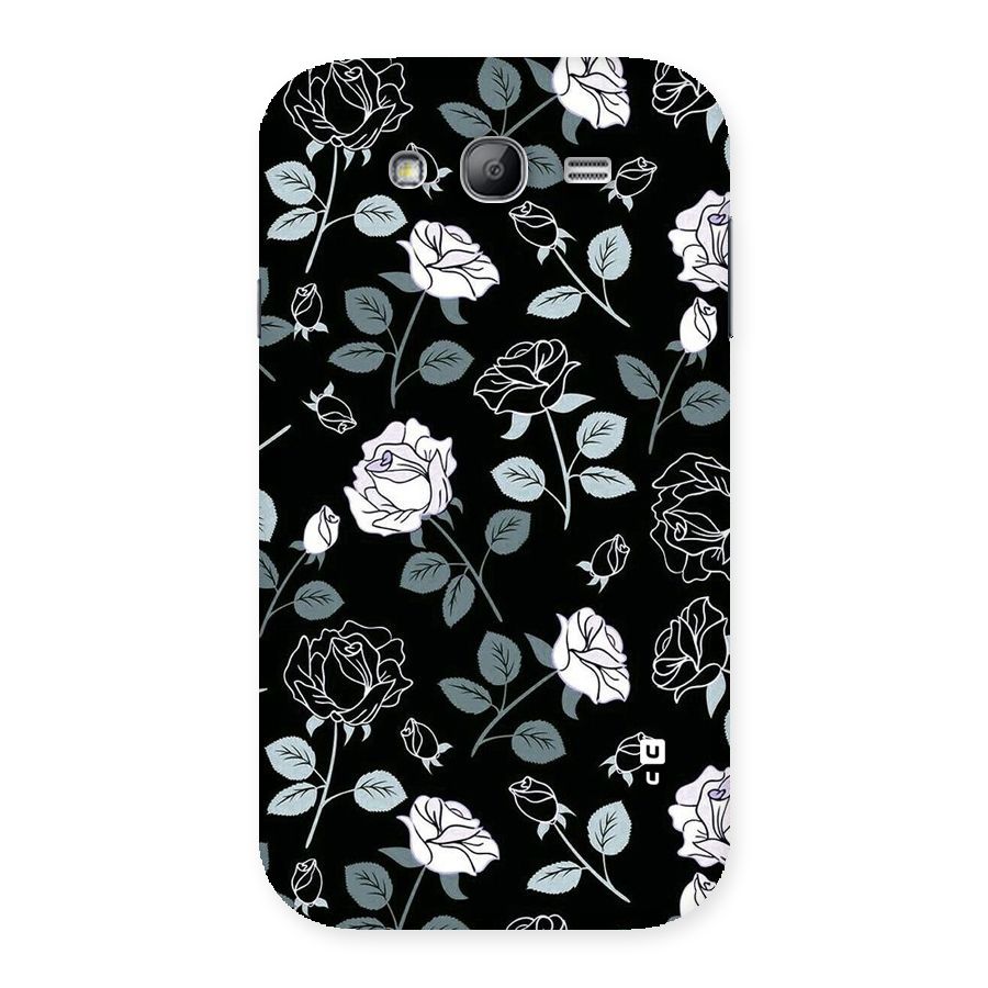 Black Artsy Bloom Back Case for Galaxy Grand
