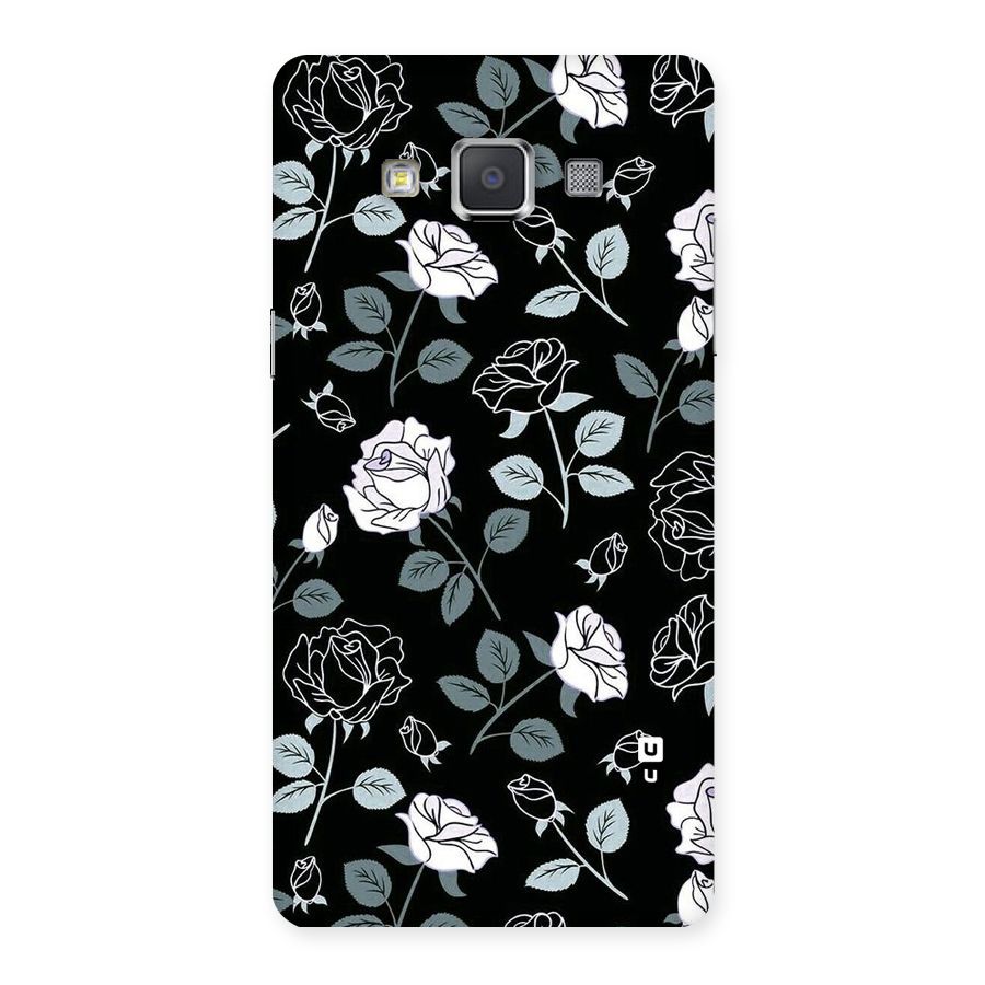 Black Artsy Bloom Back Case for Galaxy Grand Max
