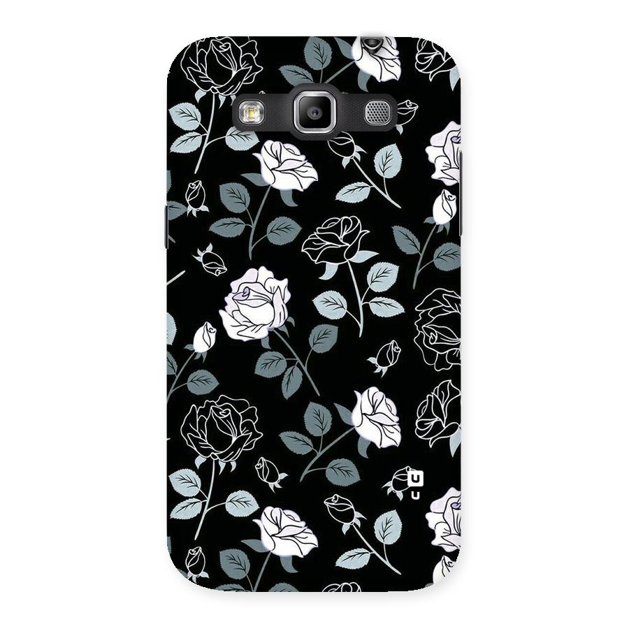 Black Artsy Bloom Back Case for Galaxy Grand Quattro