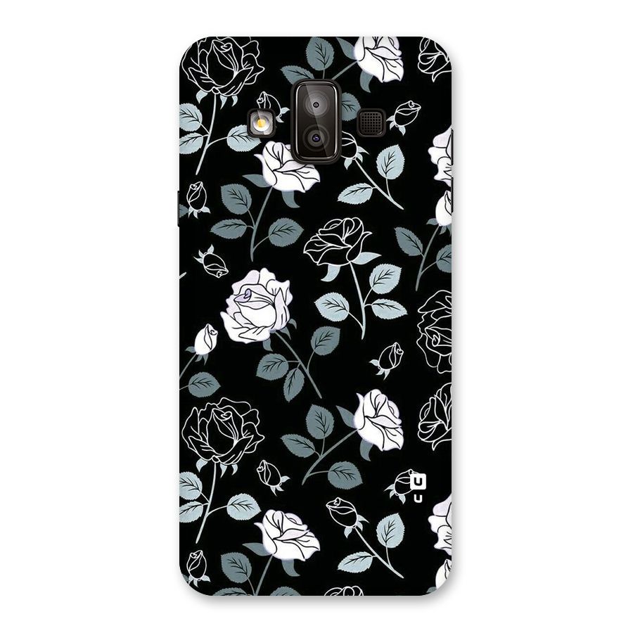 Black Artsy Bloom Back Case for Galaxy J7 Duo