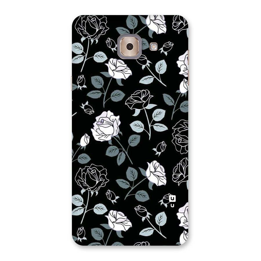 Black Artsy Bloom Back Case for Galaxy J7 Max