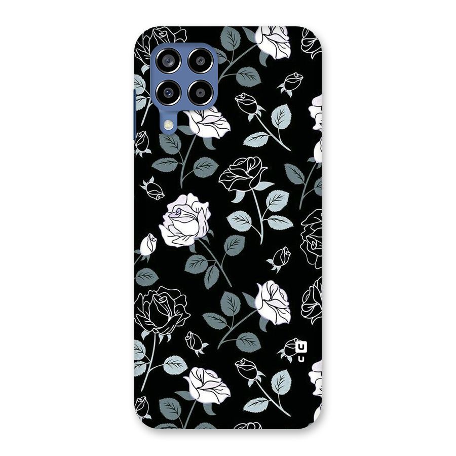 Black Artsy Bloom Back Case for Galaxy M53 5G