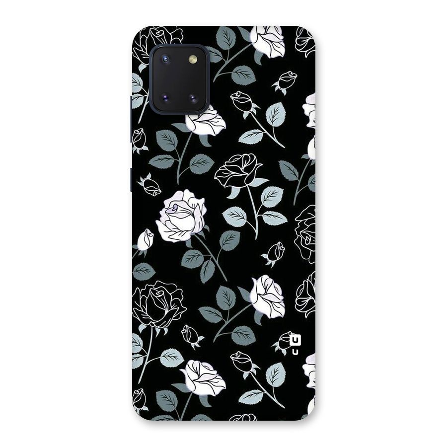 Black Artsy Bloom Back Case for Galaxy Note 10 Lite