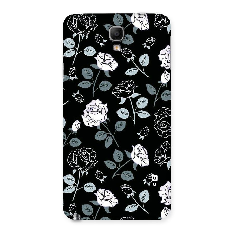 Black Artsy Bloom Back Case for Galaxy Note 3 Neo