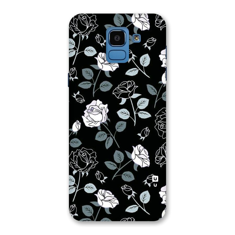 Black Artsy Bloom Back Case for Galaxy On6