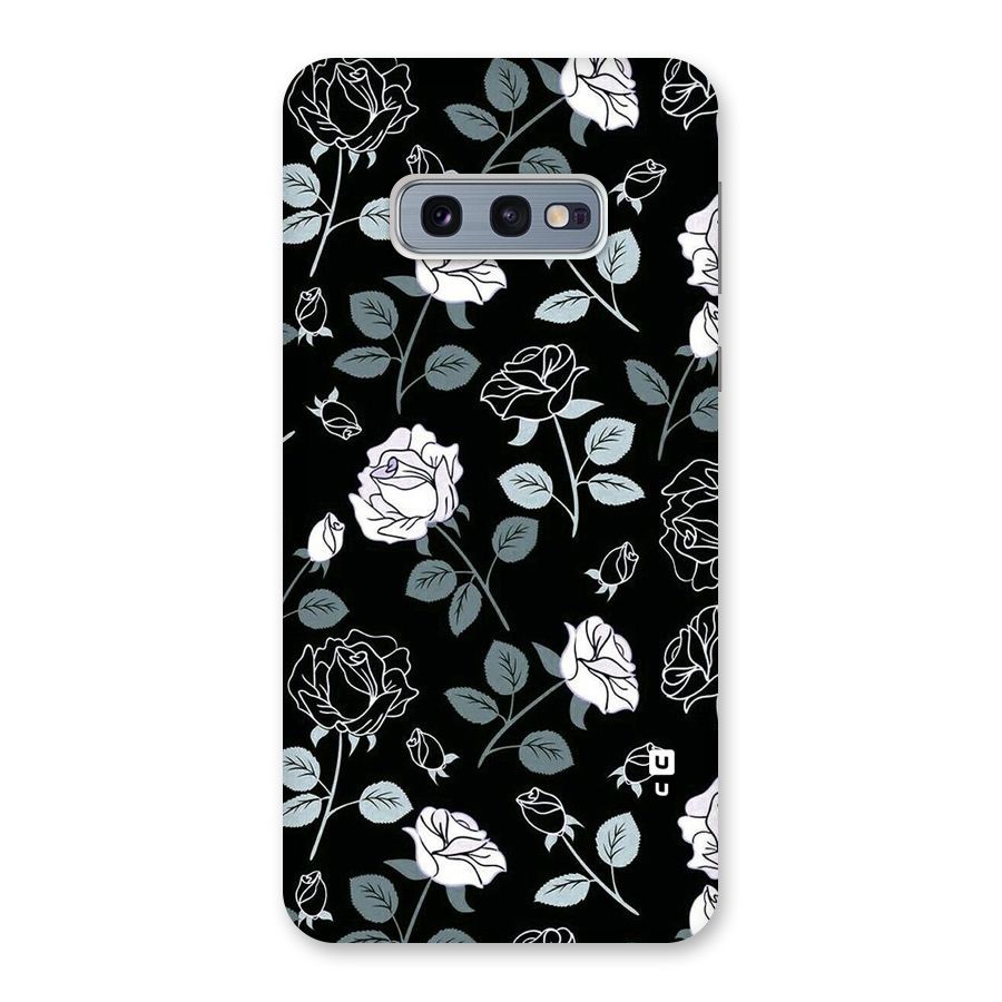 Black Artsy Bloom Back Case for Galaxy S10e