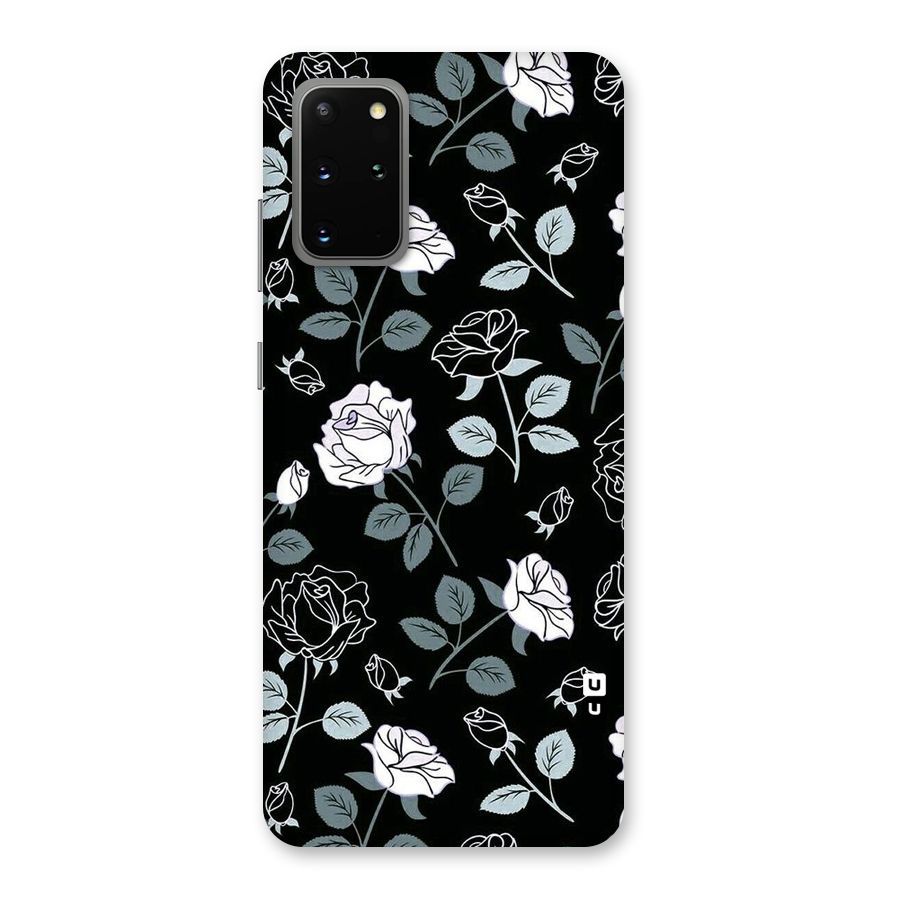 Black Artsy Bloom Back Case for Galaxy S20 Plus
