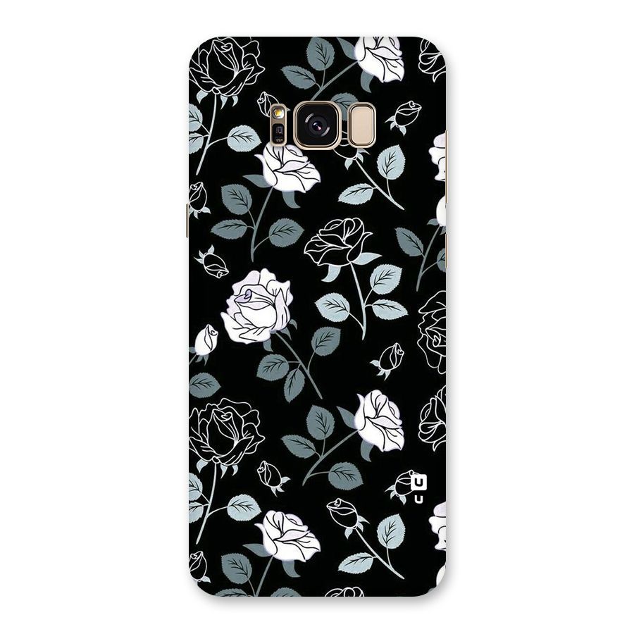 Black Artsy Bloom Back Case for Galaxy S8 Plus