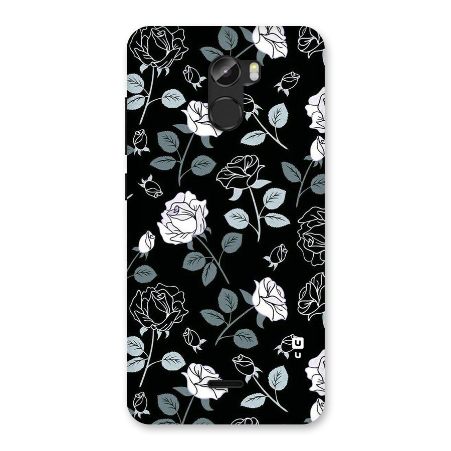 Black Artsy Bloom Back Case for Gionee X1