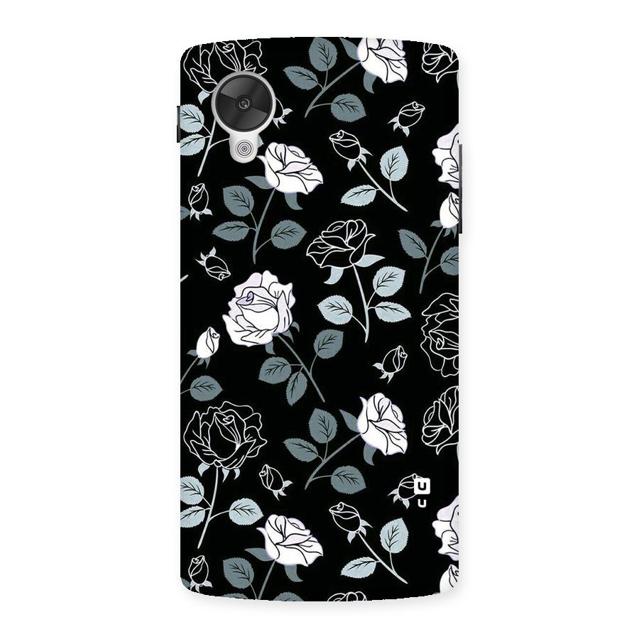 Black Artsy Bloom Back Case for Google Nexsus 5