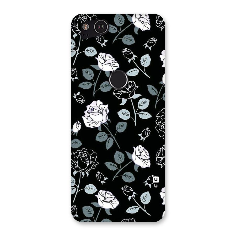 Black Artsy Bloom Back Case for Google Pixel 2