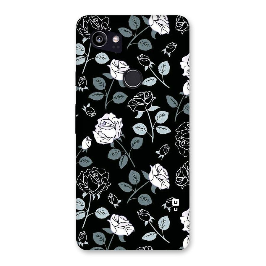 Black Artsy Bloom Back Case for Google Pixel 2 XL