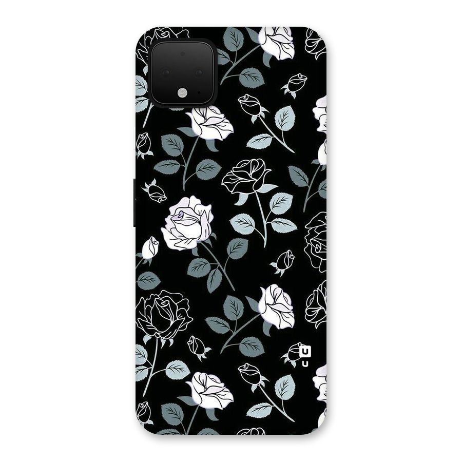 Black Artsy Bloom Back Case for Google Pixel 4 XL