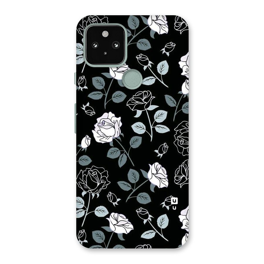 Black Artsy Bloom Back Case for Google Pixel 5