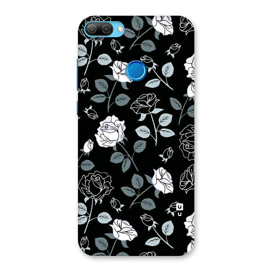 Black Artsy Bloom Back Case for Honor 9N