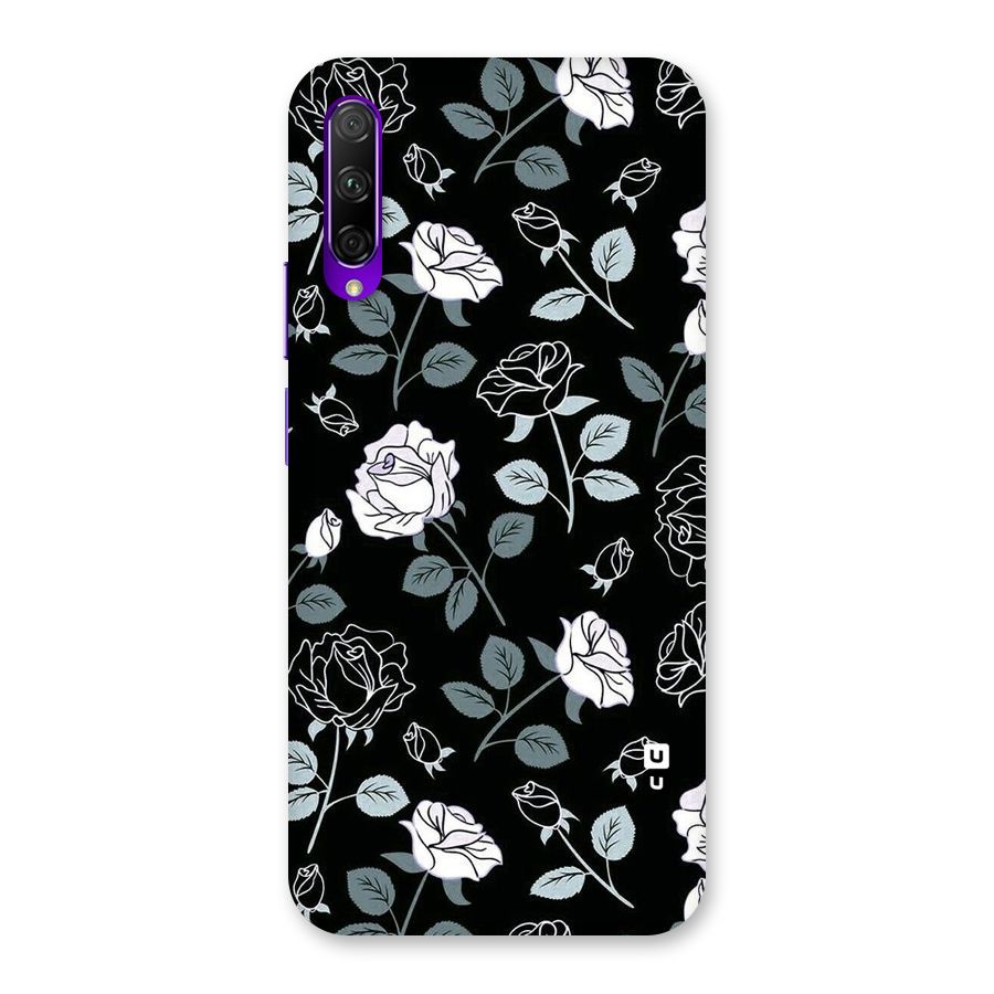 Black Artsy Bloom Back Case for Honor 9X Pro