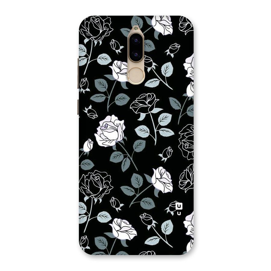 Black Artsy Bloom Back Case for Honor 9i